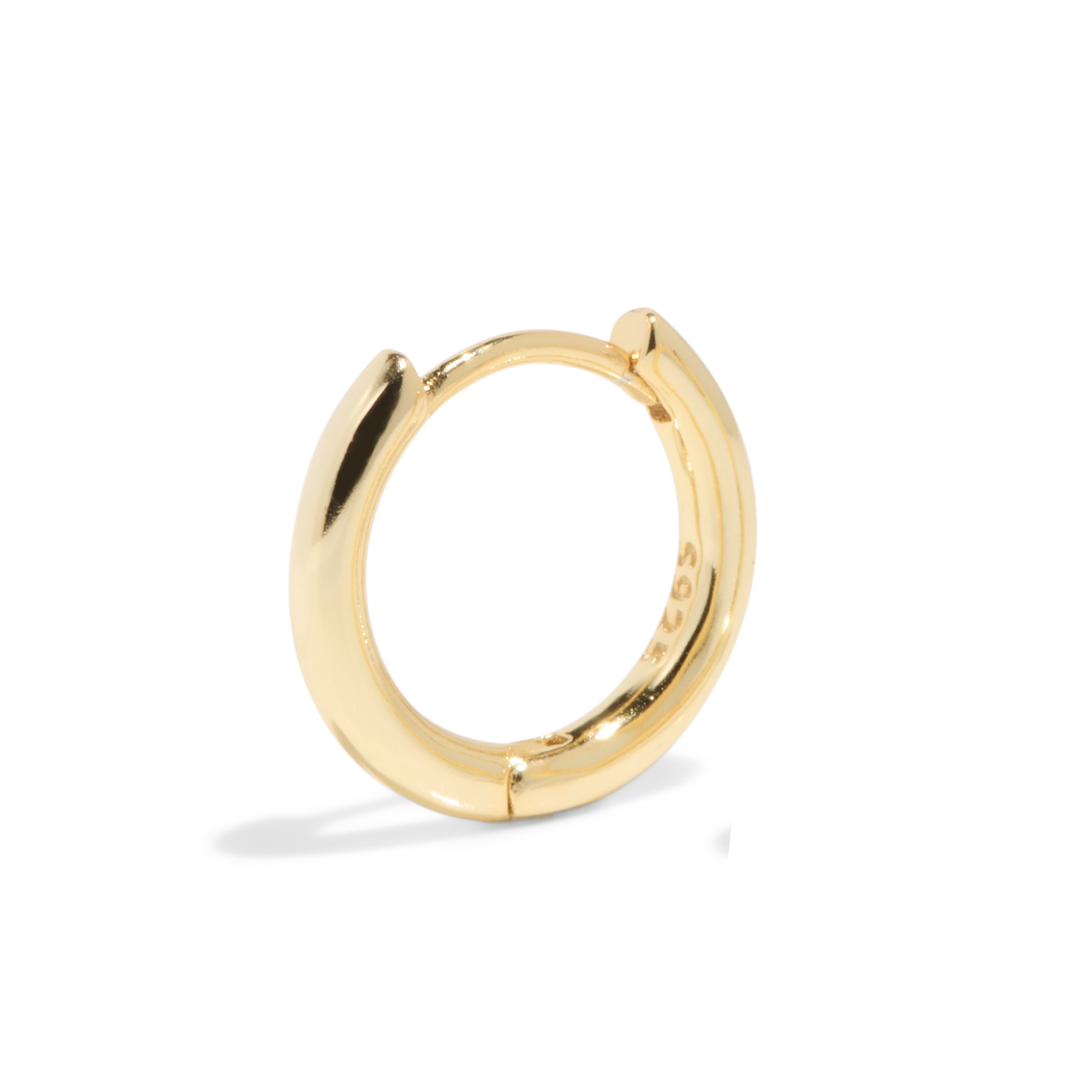 THE BASE HOOP MEDIUM - solid gold