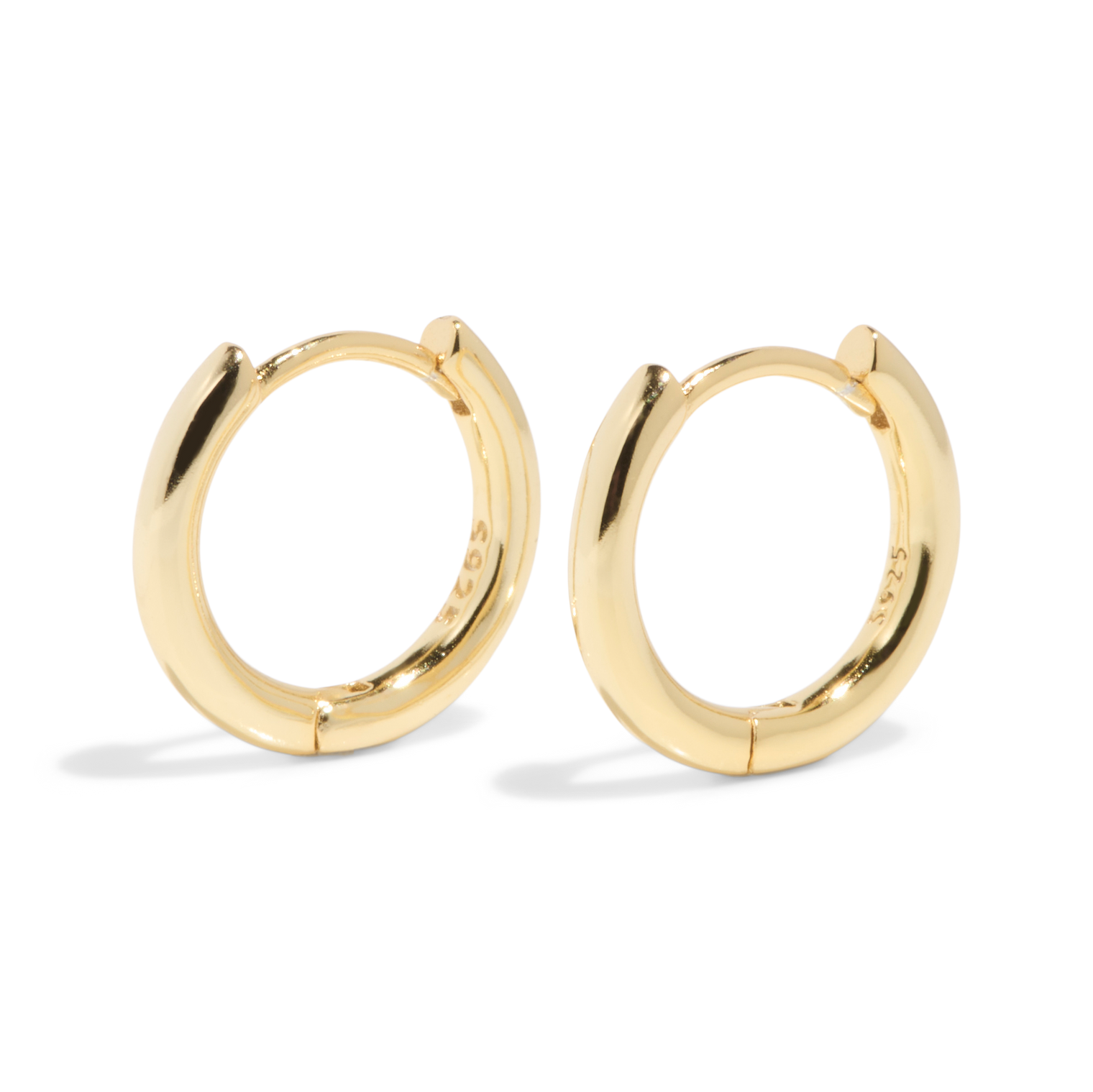 THE BASE HOOP MEDIUM - solid gold