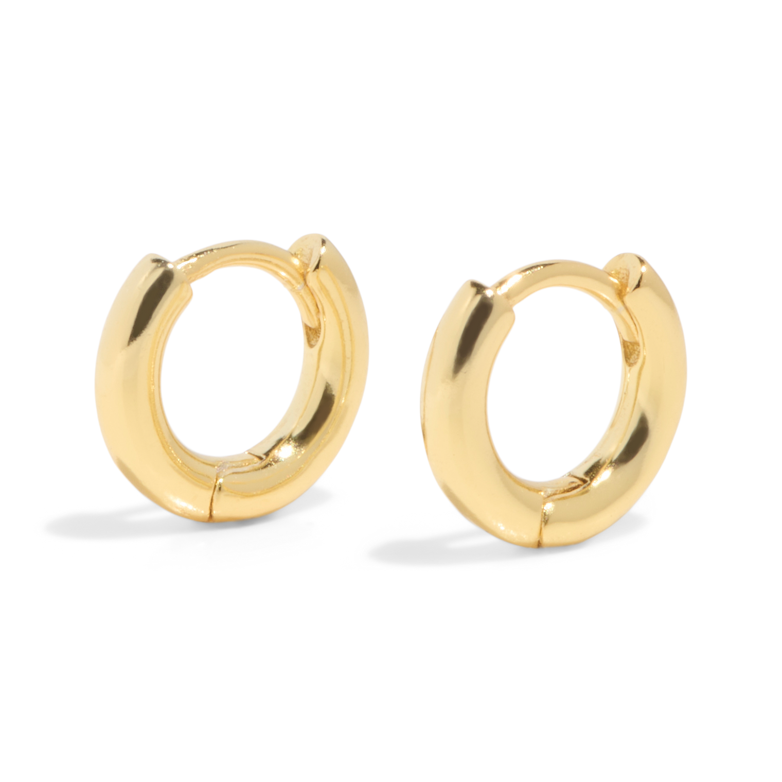 gold vermeil earrings hoops small