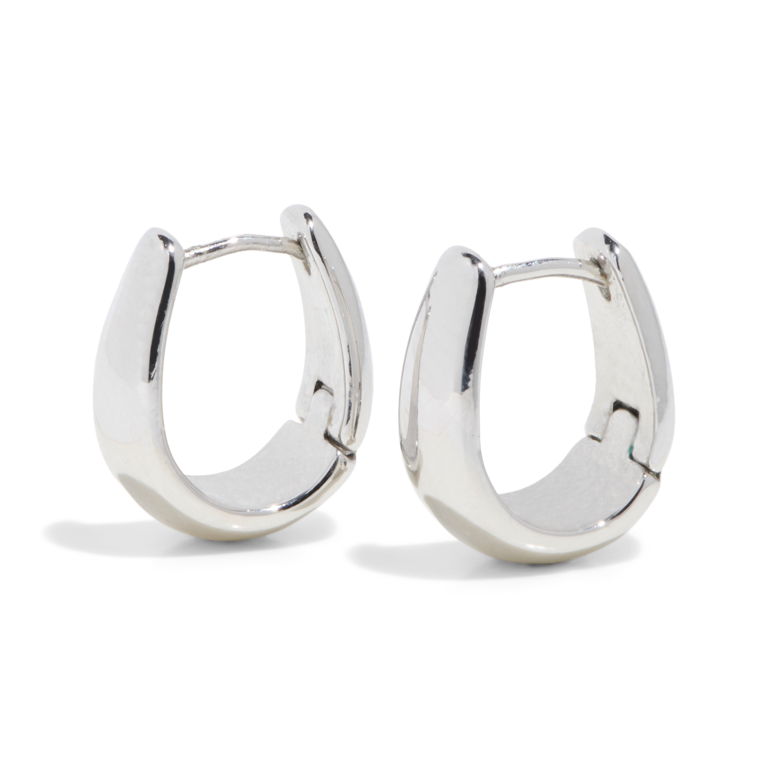 THE SAGE DOME HUGGIE HOOP - sterling silver