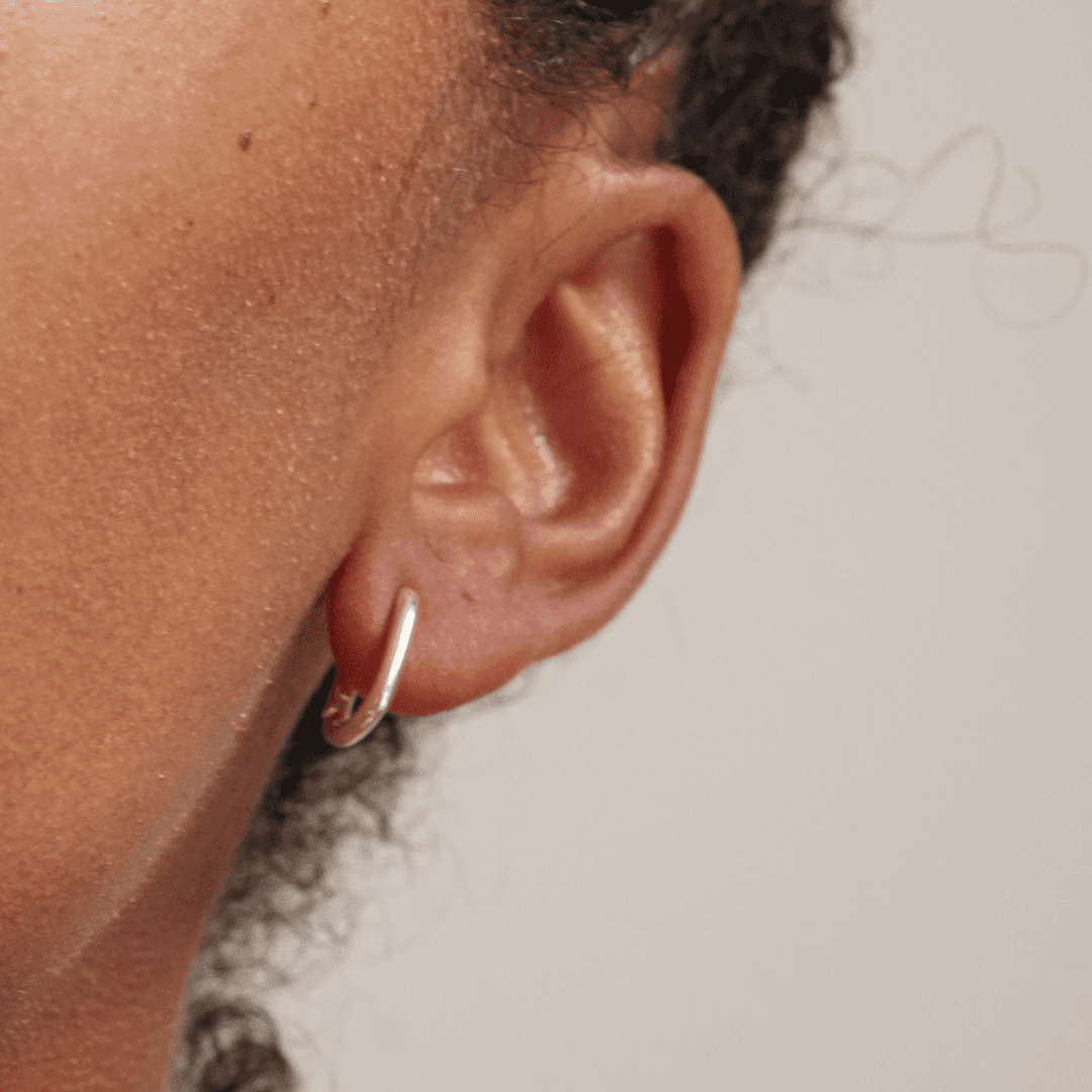 THE HARLEY HOOP PICCOLO - argento sterling