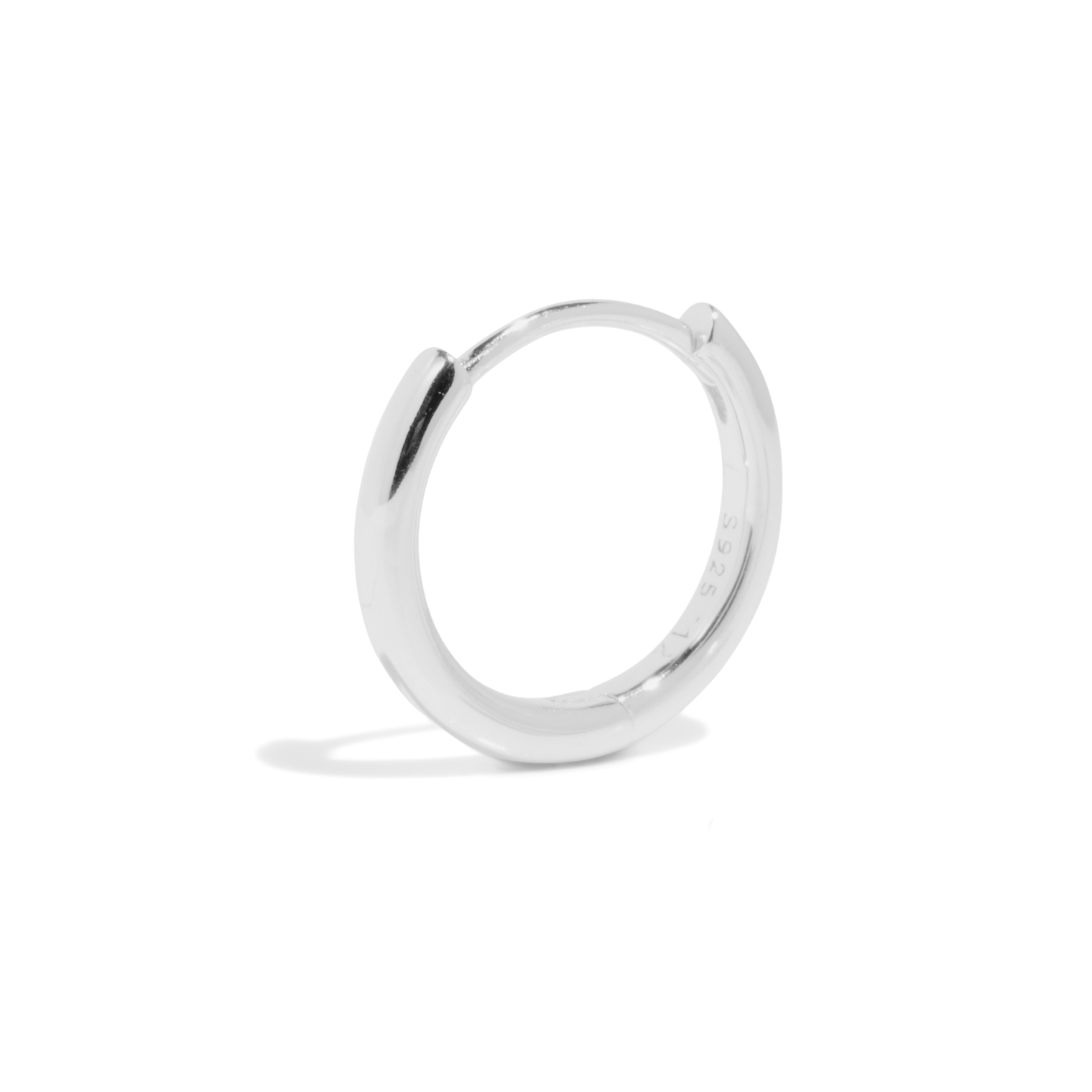 THE BASE HOOP LARGE - sterling silver
