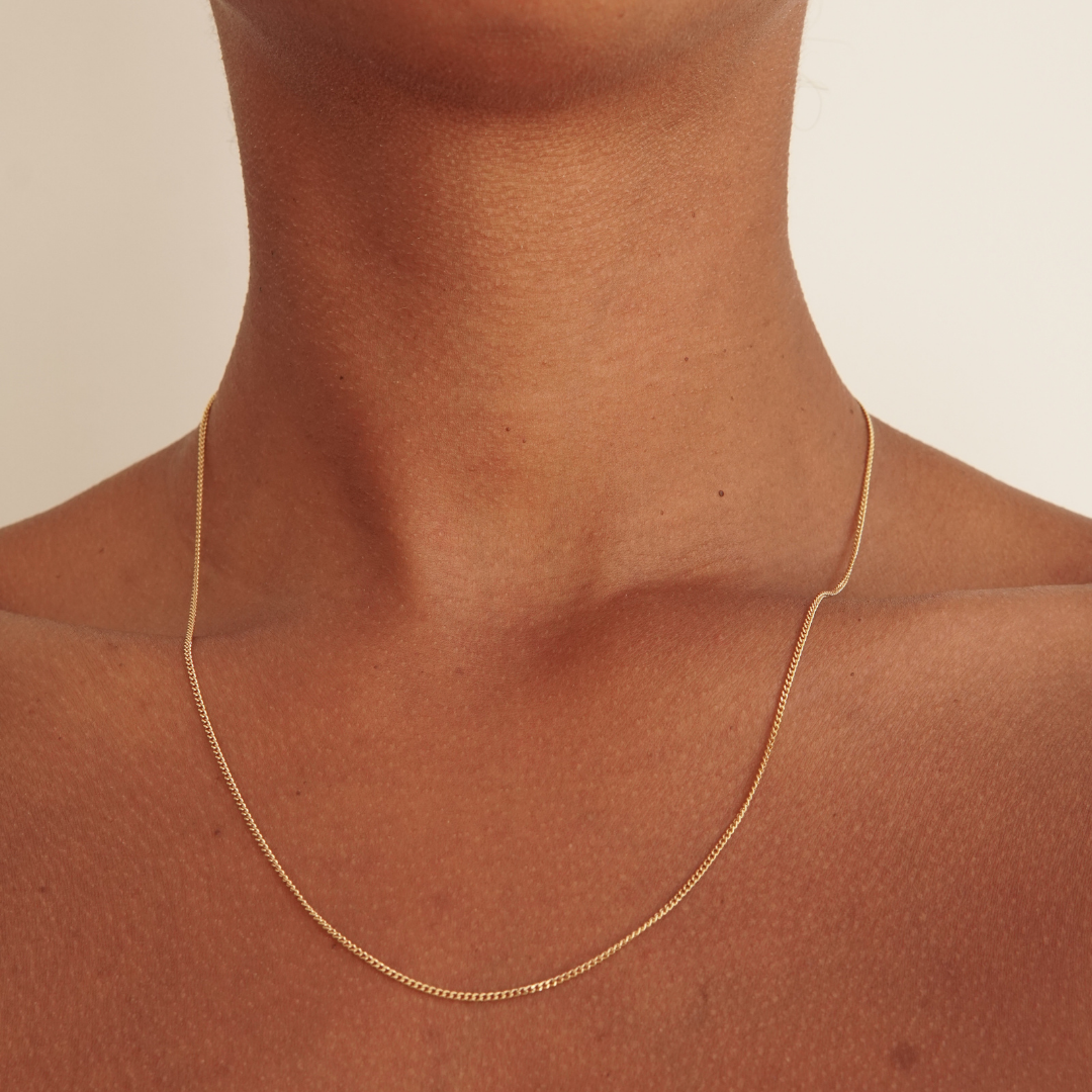 THE GIGI NECKLACE - Solid 14k yellow gold