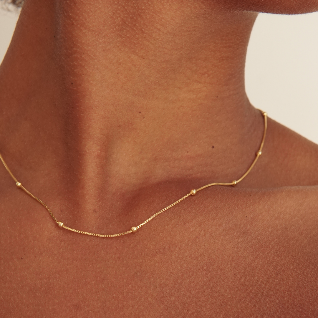 THE CAMI NECKLACE - 18k gold vermeil