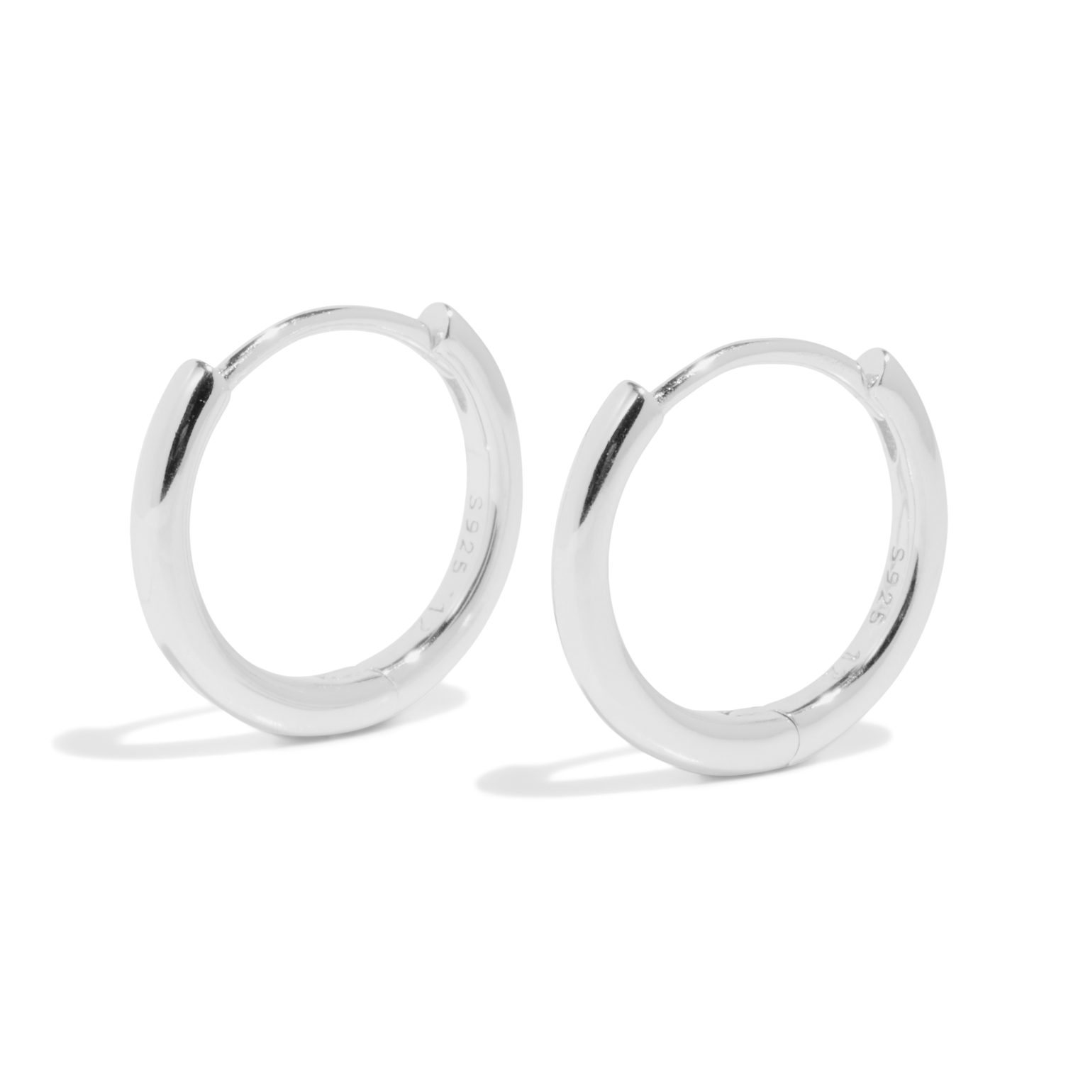 sterling silver earrings hoops large