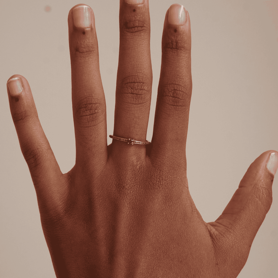 THE EMMA RING RED - sterling silver