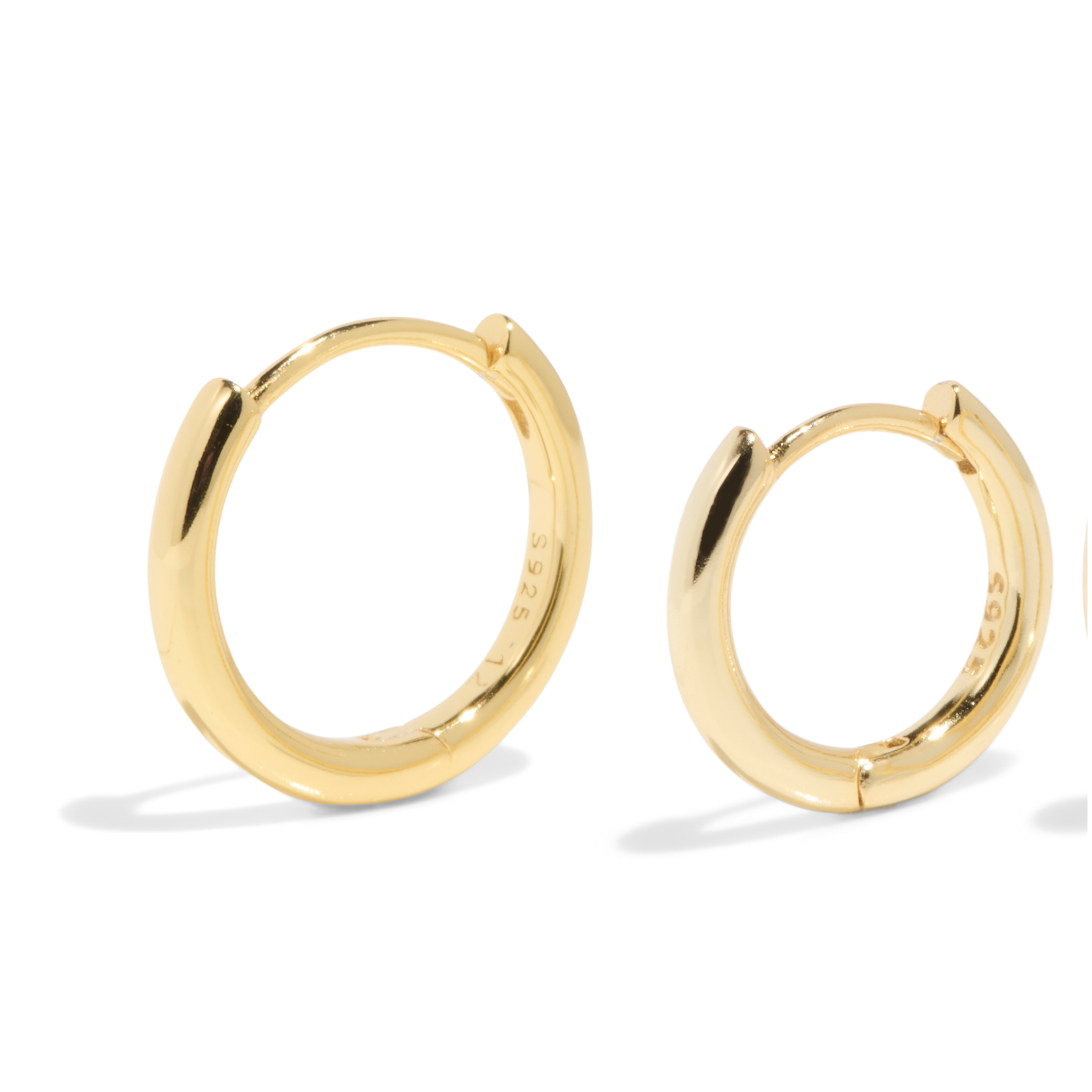 THE ESSENTIAL HOOP SET - 18k gold vermeil