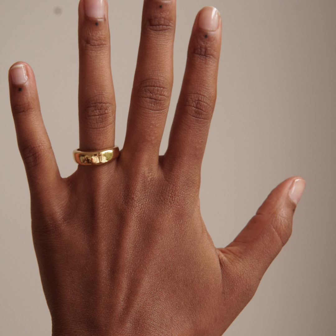 THE HARPER RING - Solid 14k yellow gold