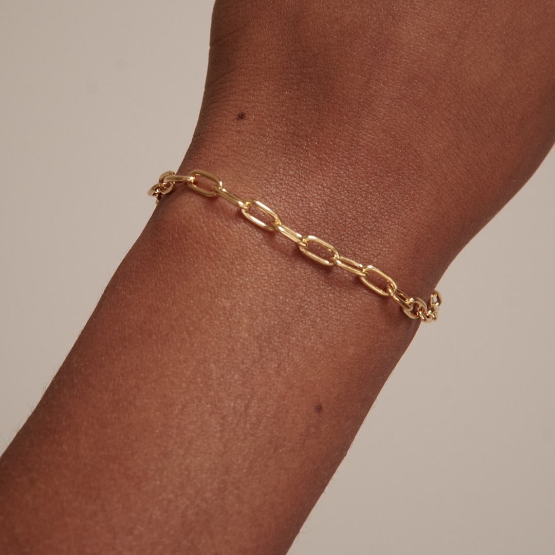 DAS CHARLIE-ARMBAND – Massives Gold