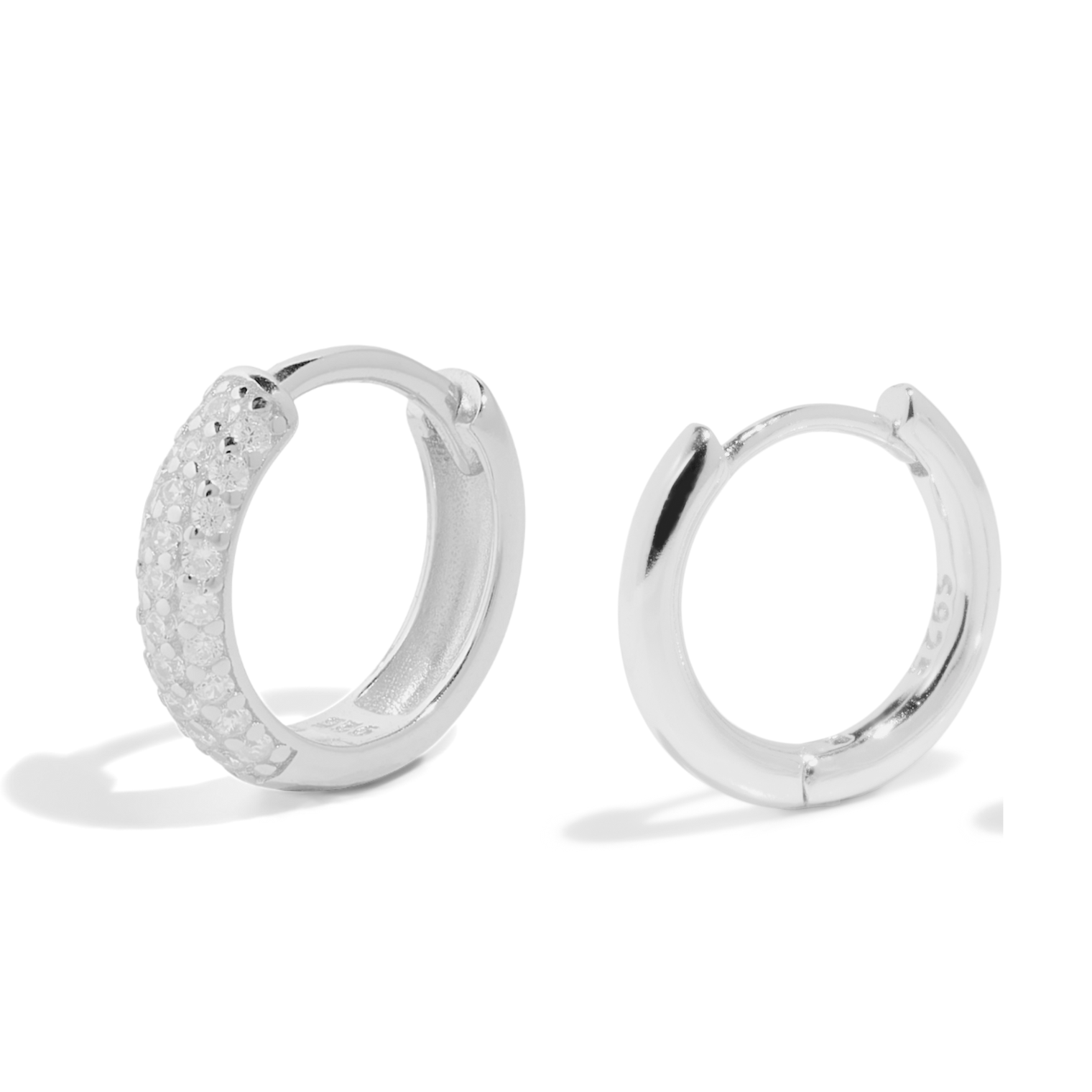 トレジャーフープセット - スターリングシルバー