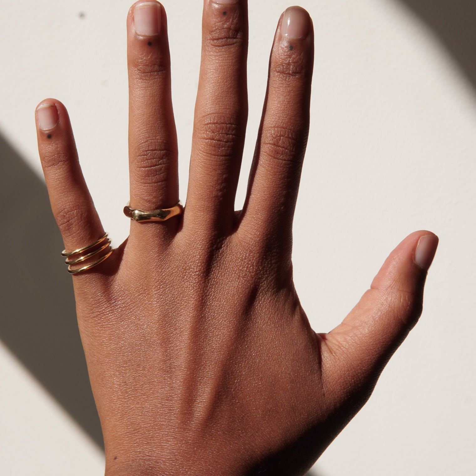 THE BAMBOO RING - 18k gold vermeil