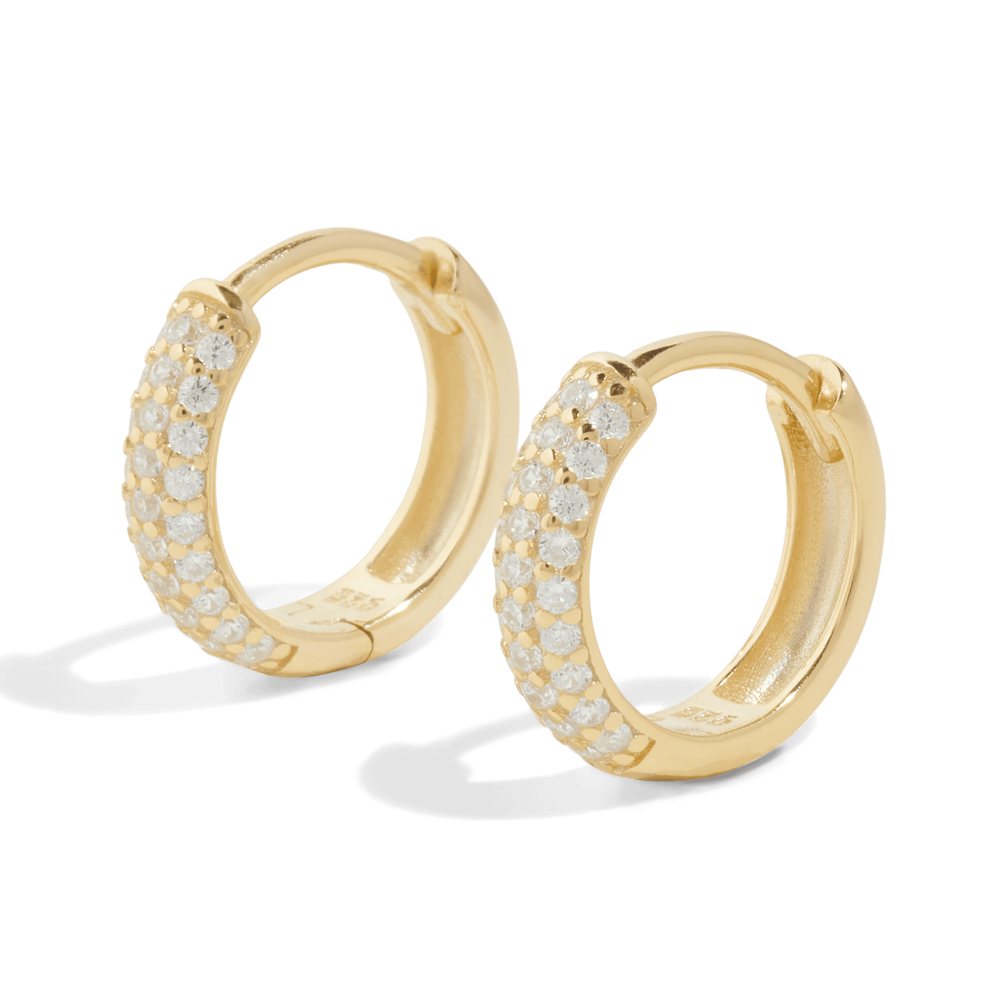 DER AURORA HUGGIE HOOP - 18 Karat vergoldet