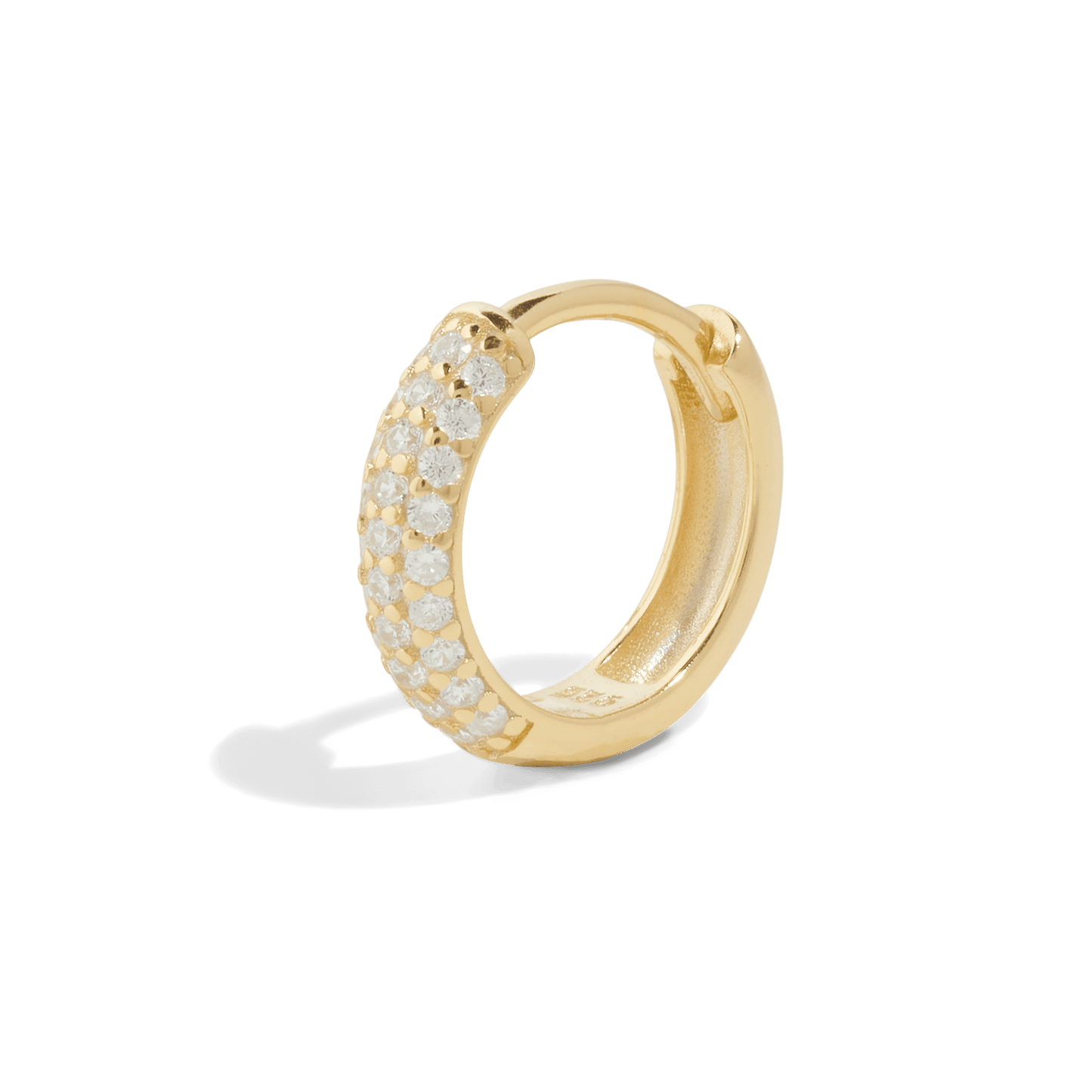 THE AURORA HUGGIE HOOP - Oro massiccio
