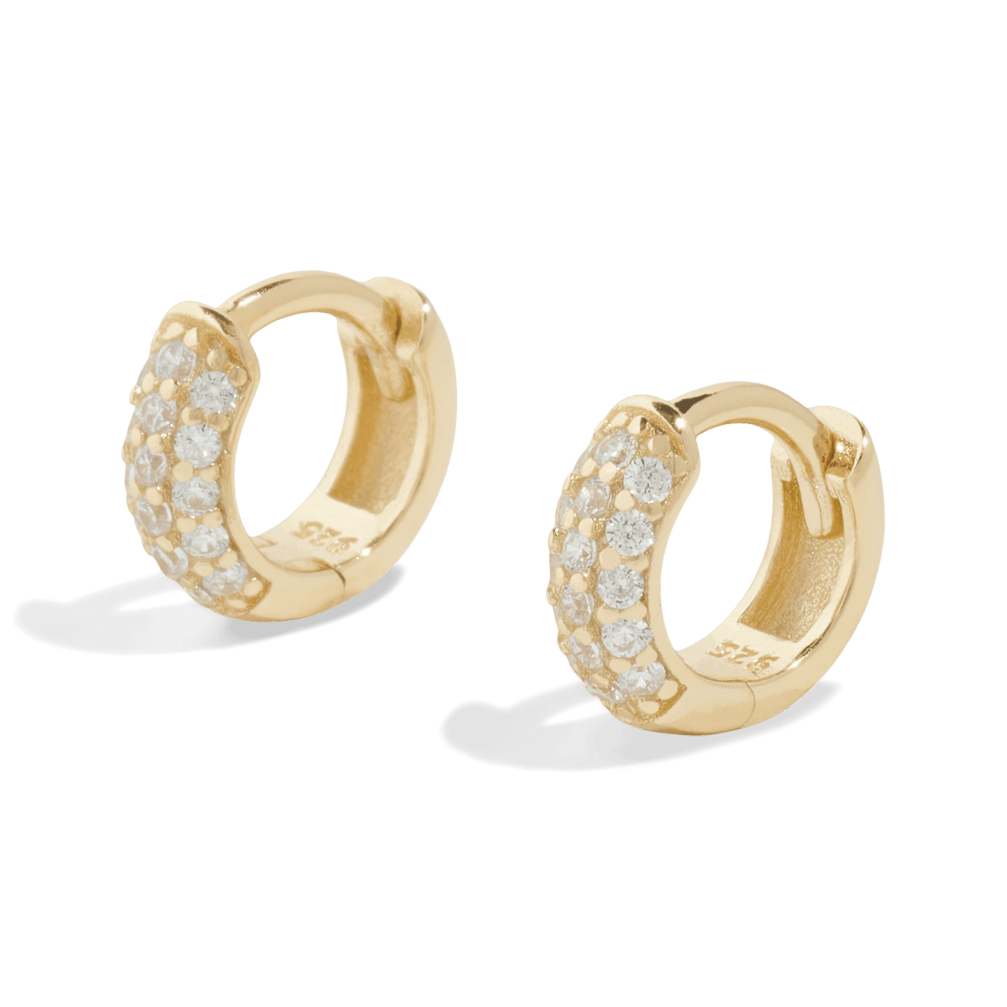 THE AURORA MINI HUGGIE HOOP - Oro massiccio