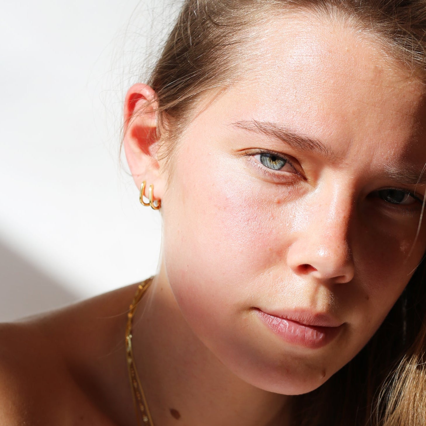 THE HARLEY MOLLY HOOP S - 18K ゴールド バーメイル