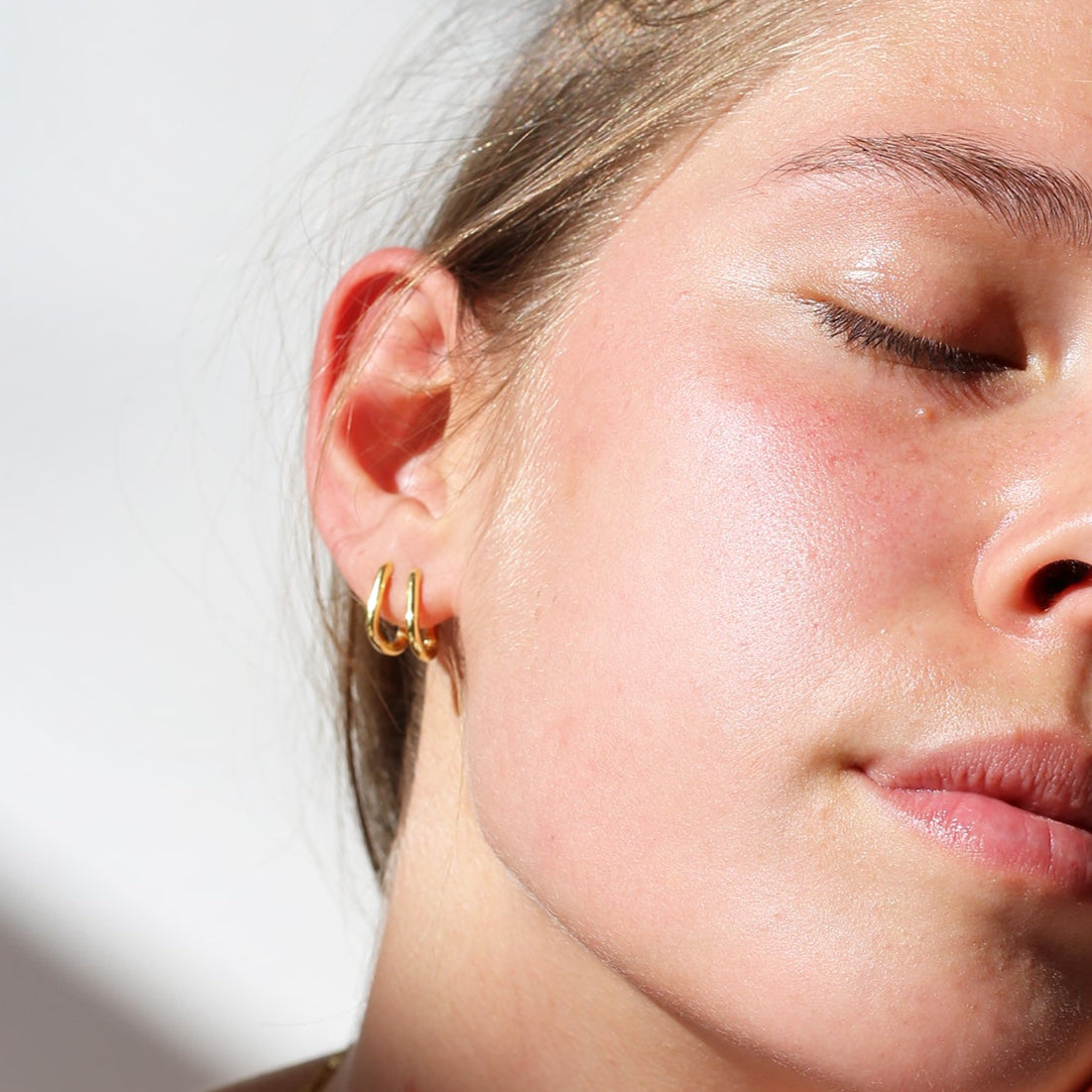 THE HARLEY MOLLY HOOP S - 18K ゴールド バーメイル