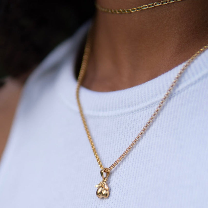 THE RILEY ROLO NECKLACE S - 18k gold plated