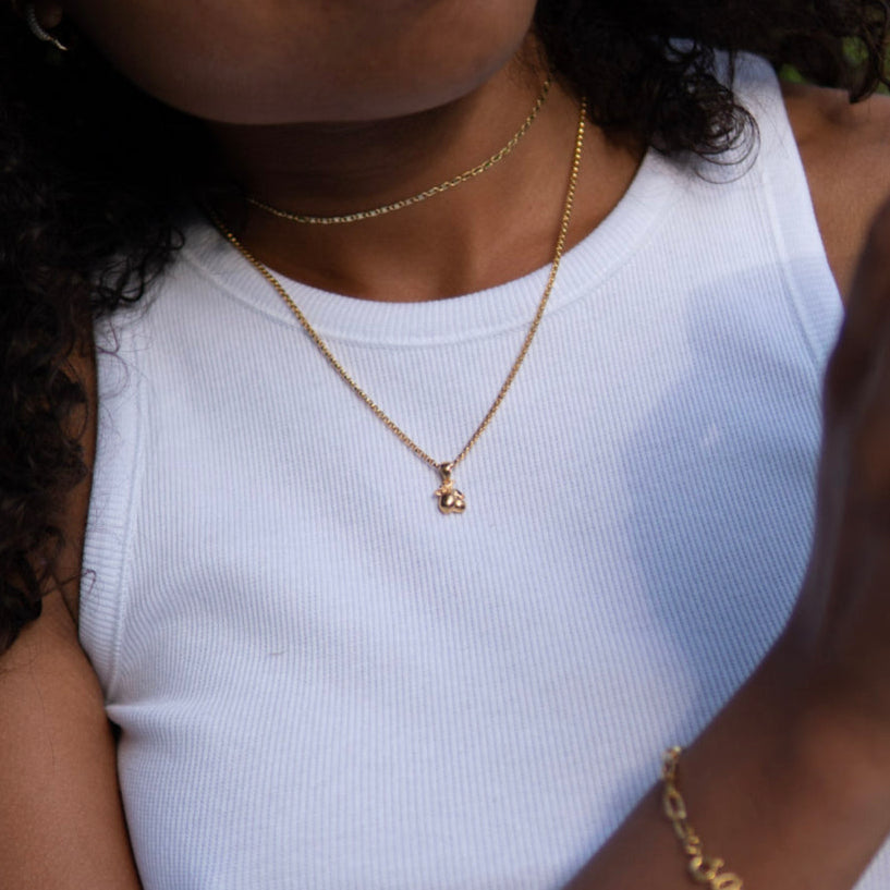 THE LEMON PENDANT - solid gold