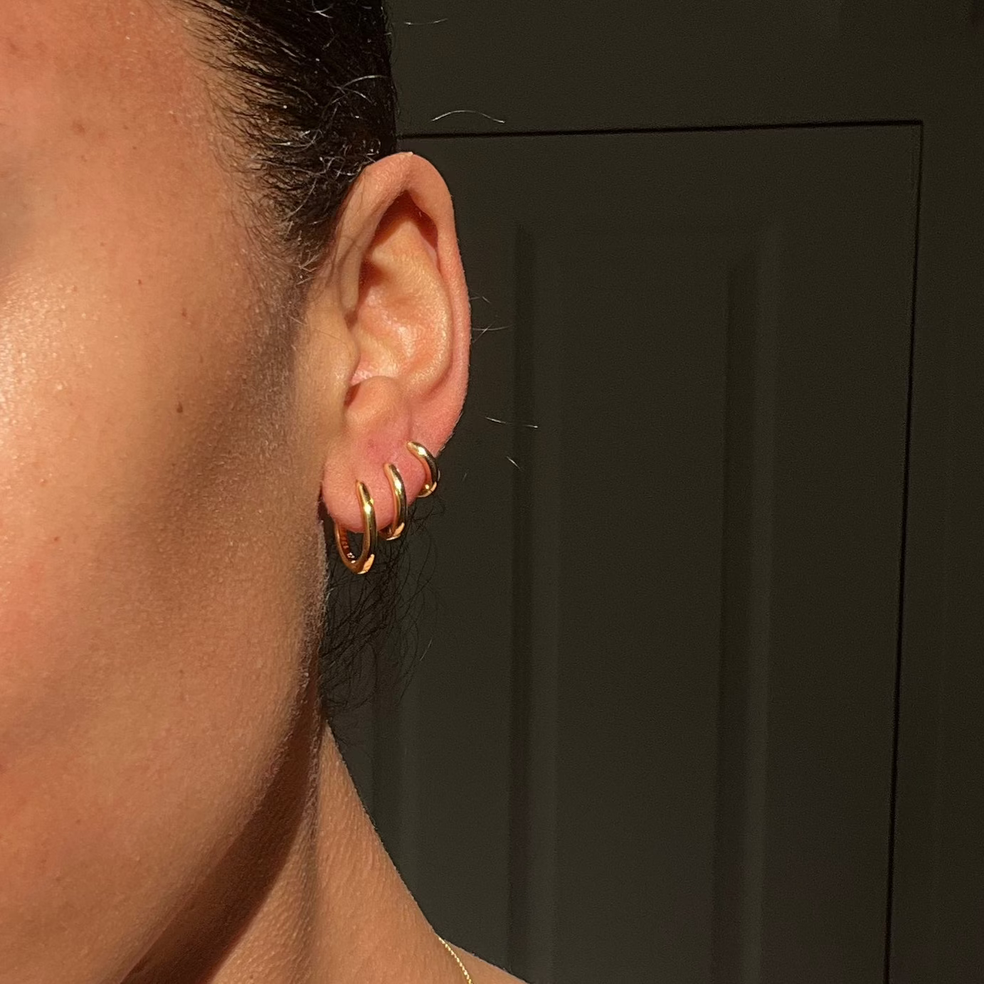 ALL THE BASE HOOPS - 18k gold vermeil