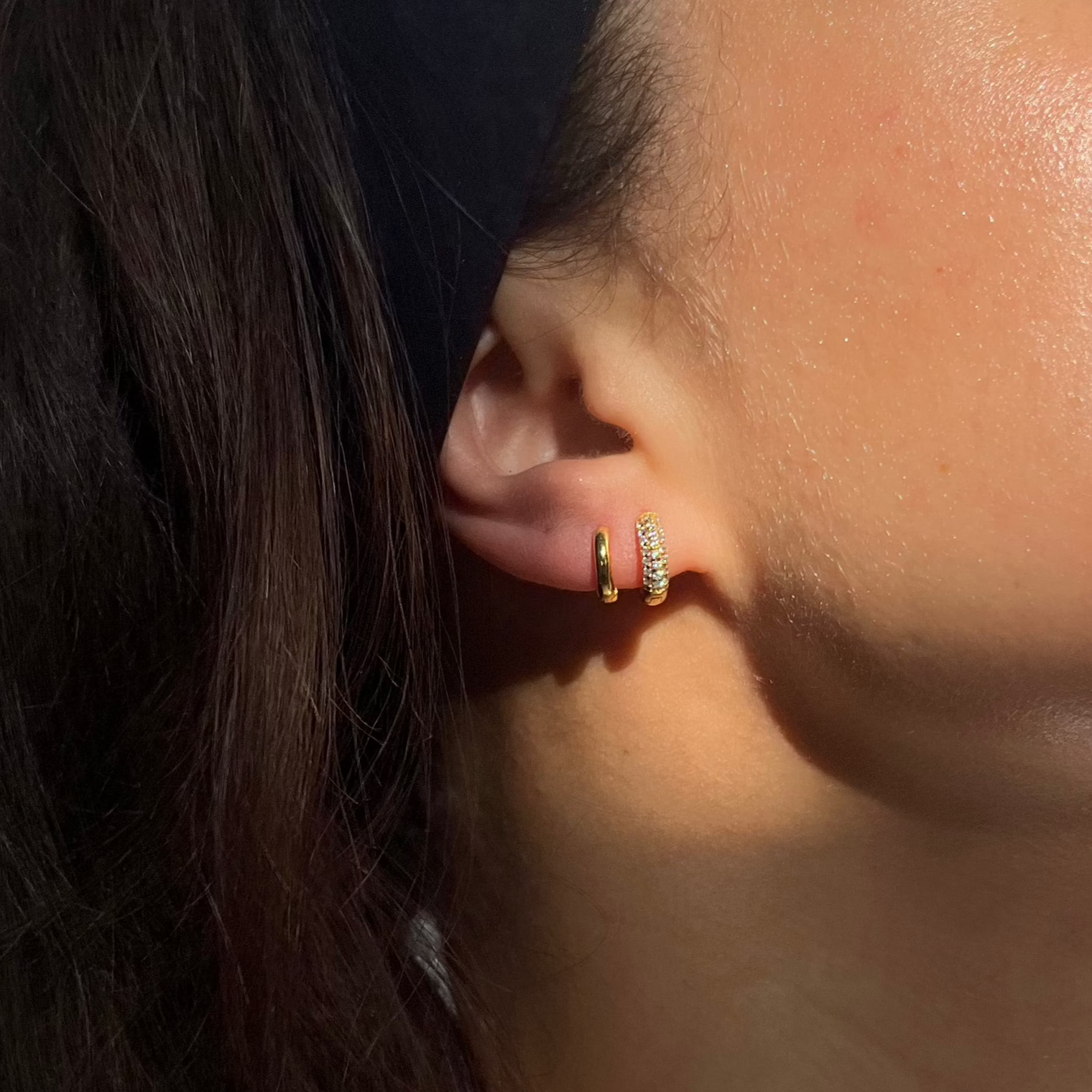 トレジャーフープセット - 18K ゴールド バーメイル