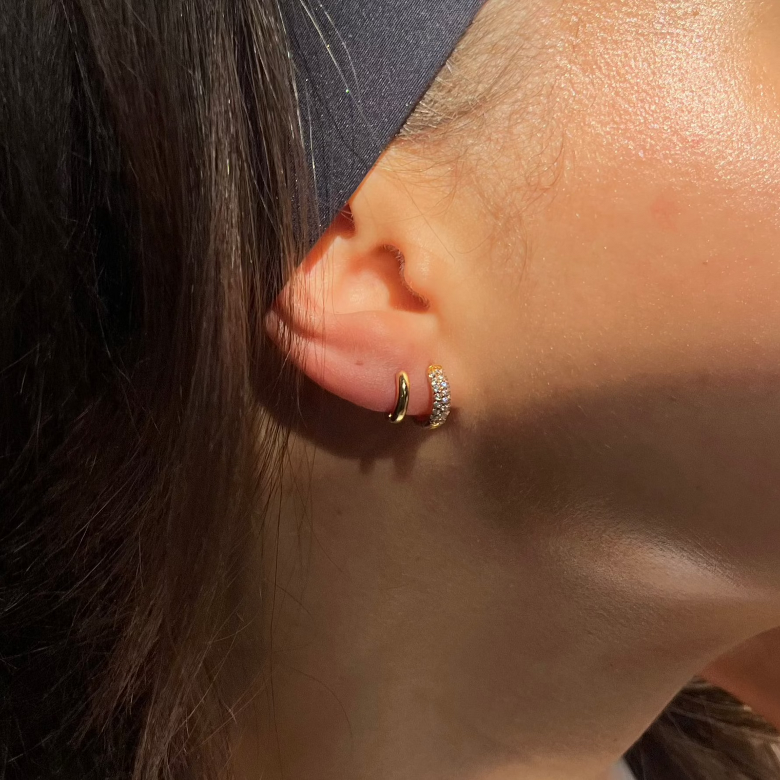 トレジャーフープセット - 18K ゴールド バーメイル