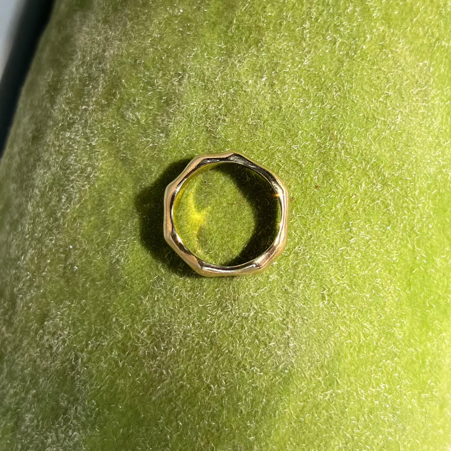 THE BAMBOO RING - 18k gold vermeil