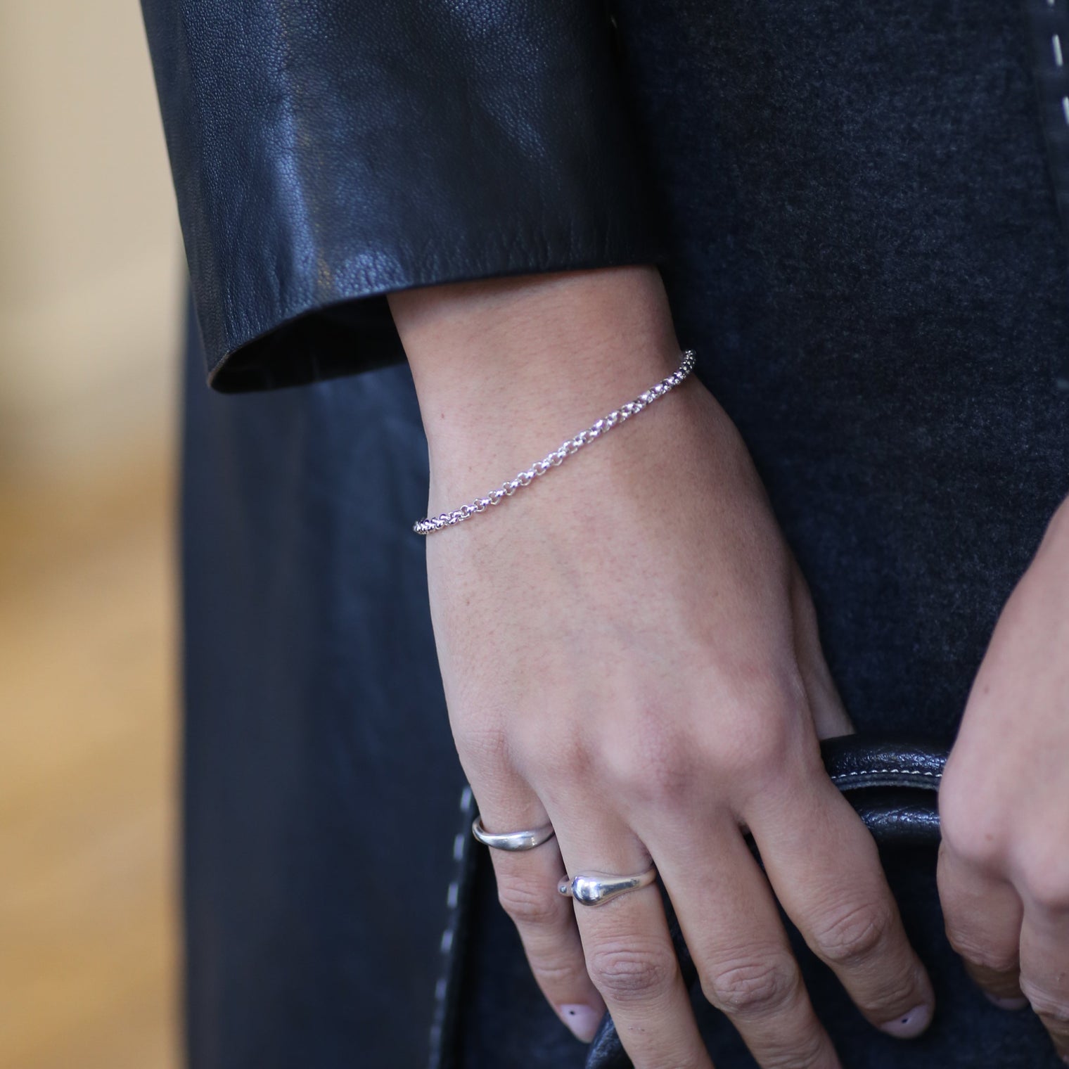 THE RILEY ROLO BRACELET - sterling silver