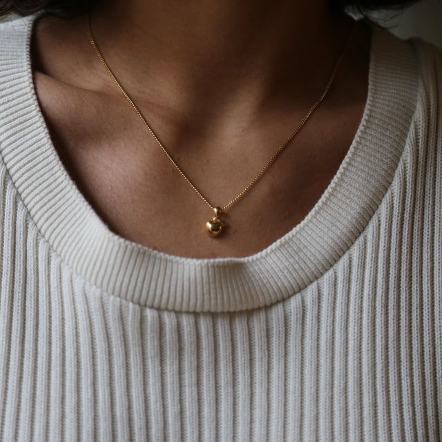 THE PEACH PENDANT - solid gold