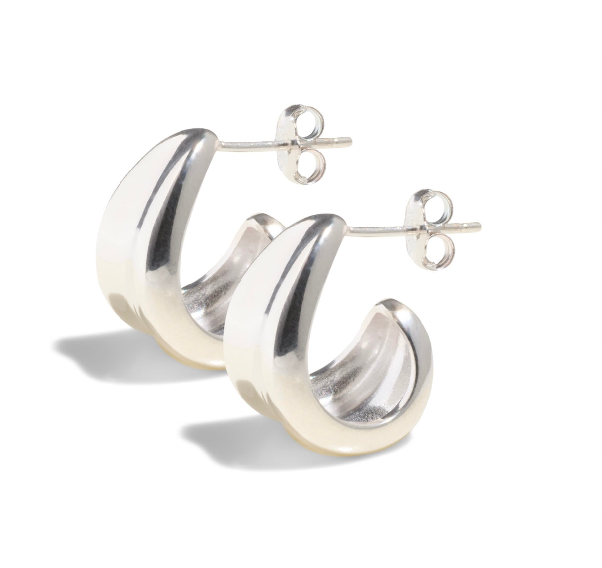 THE AVA HOOP - sterling silver
