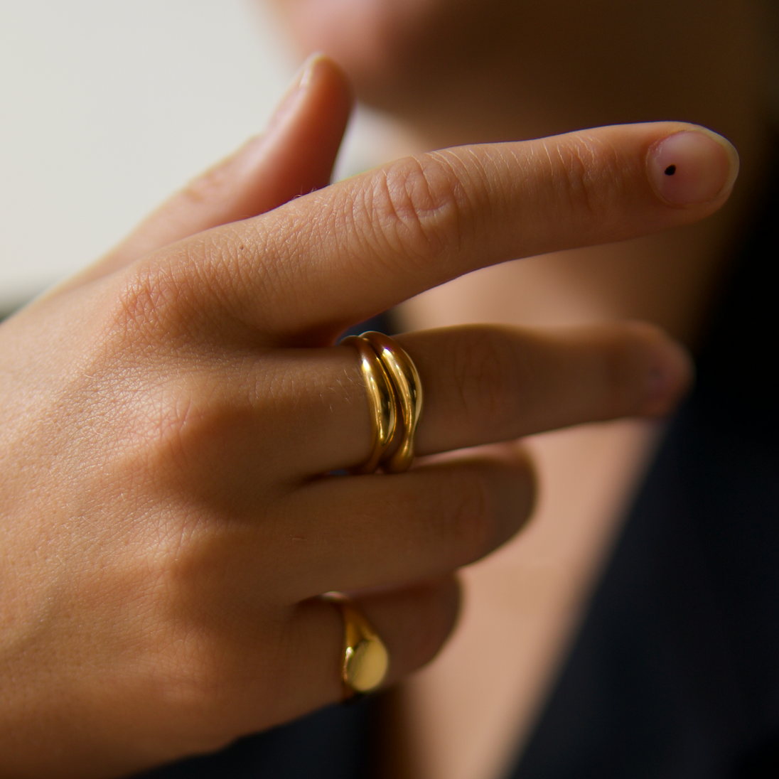 L’ENSEMBLE DOUBLE TROUBLE - Or massif 14 carats