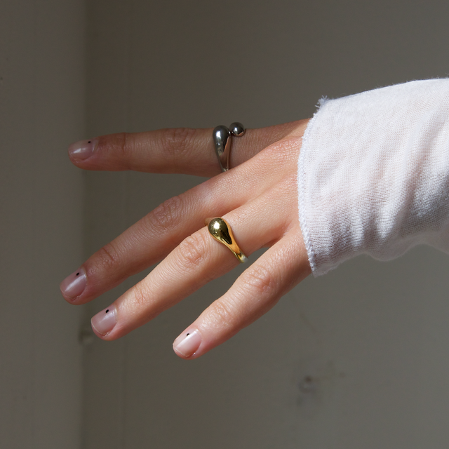 THE JUNE RING - solid gold