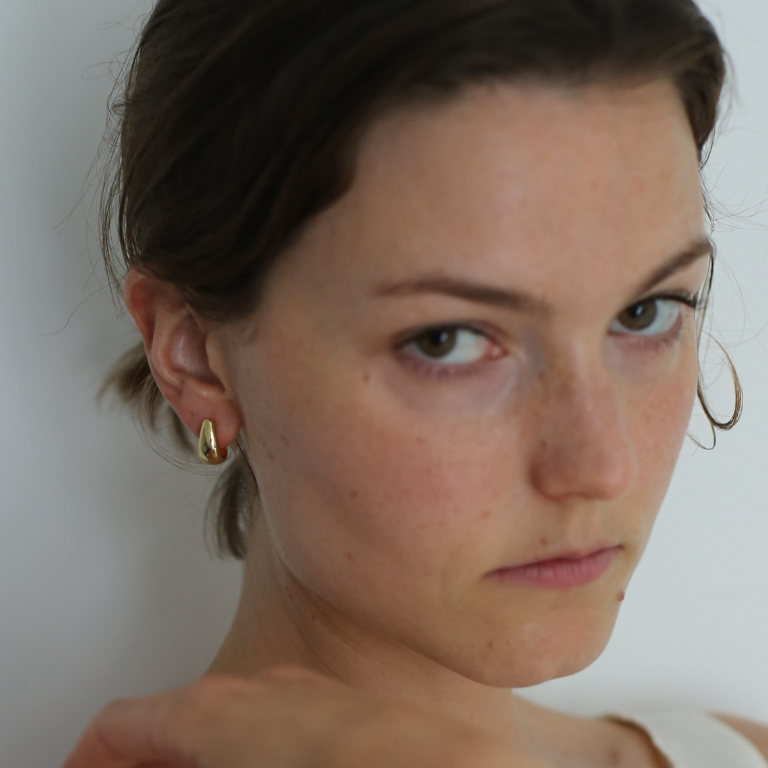 THE AURORA HOOP M - 18K ゴールド バーメイル