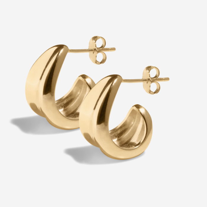 THE AVA HOOP - solid gold