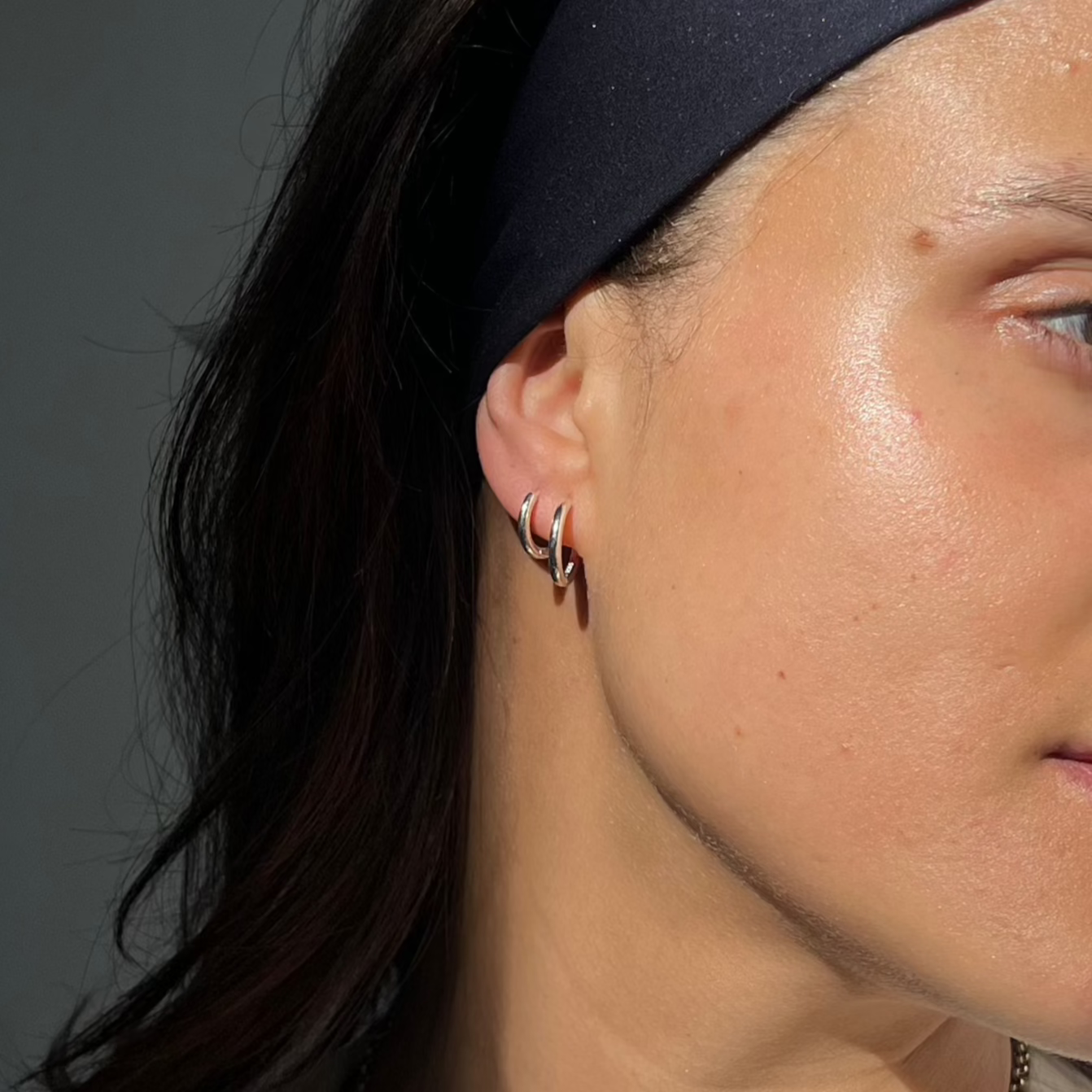 sterling silver earrings hoops