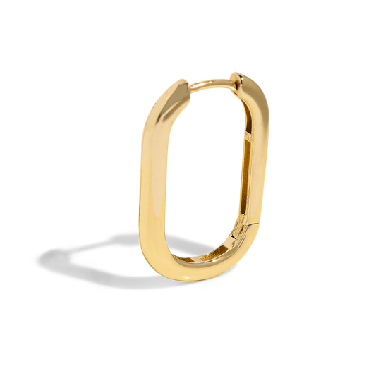 THE HARLEY HOOP - Solid 14k yellow gold