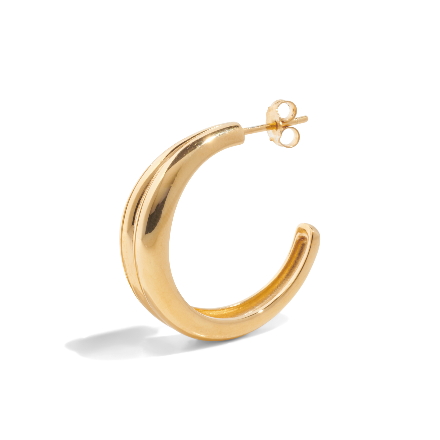 THE HARLOW HOOP GRANDE - Placcato in oro 18 carati