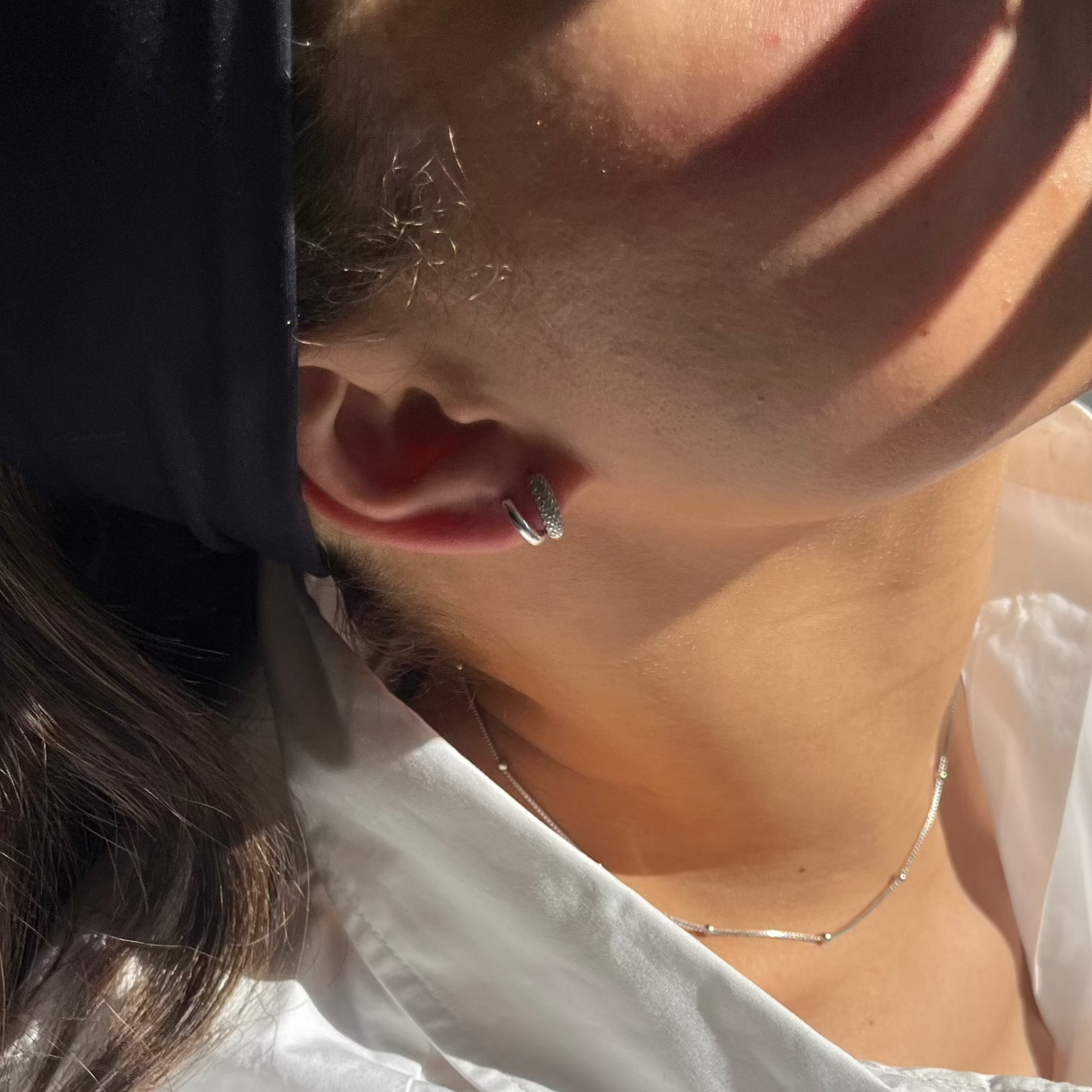 sterling silver base hoop earrings for men and women