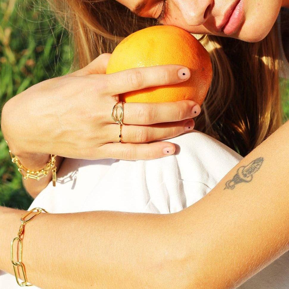 THE ELBA RING - 18k gold plated - Bound Studios