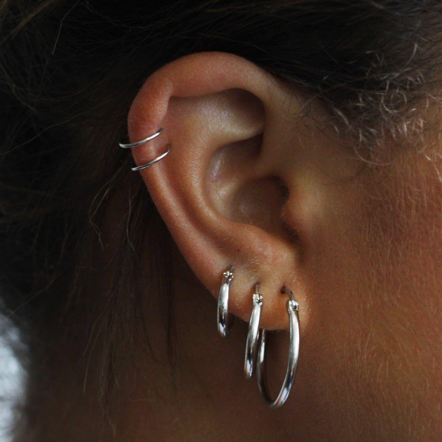 Essential hoops, Hypoallergenic jewelry