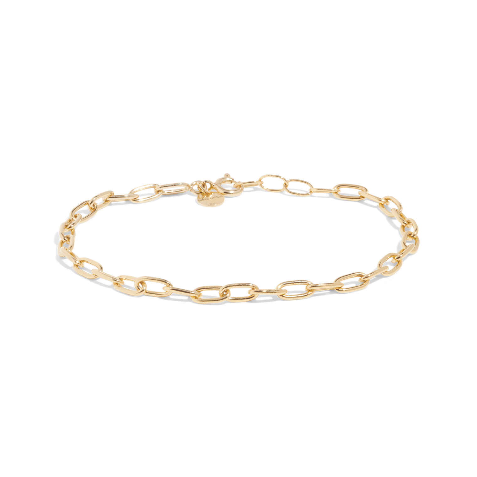 Minimal link anklet, Sustainable jewelry