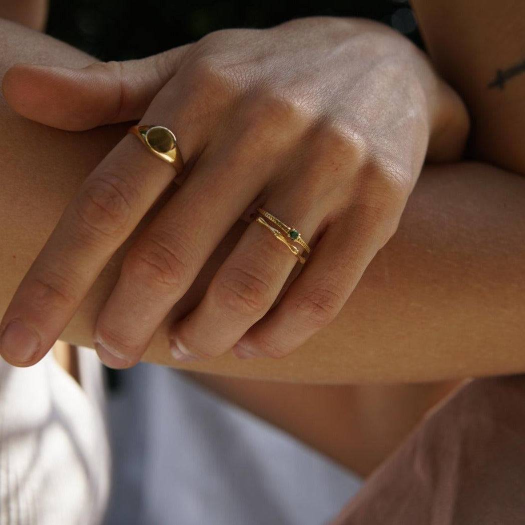Gemstone ring, Sustainable jewelry