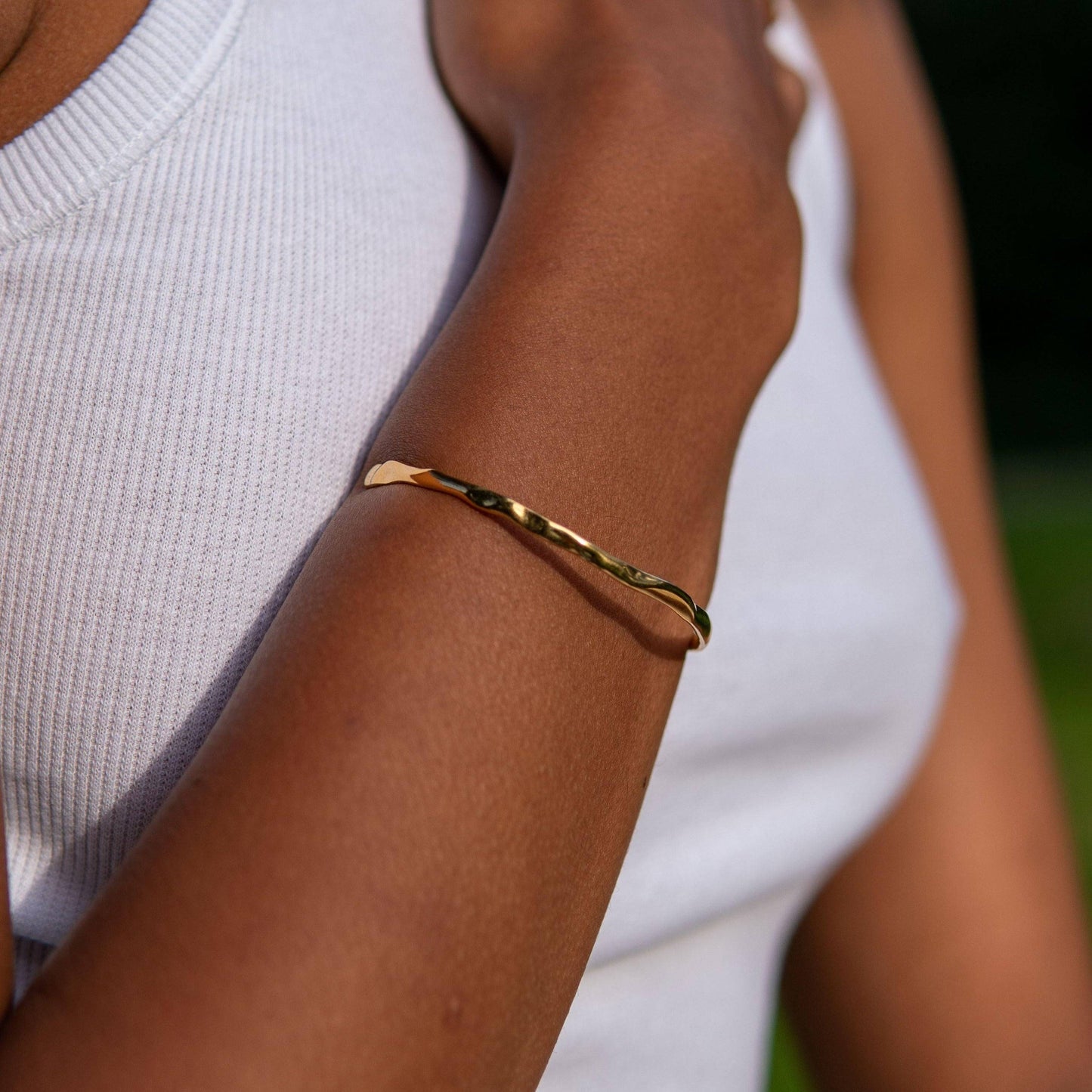 Cuff bracelet, 14k jewelry