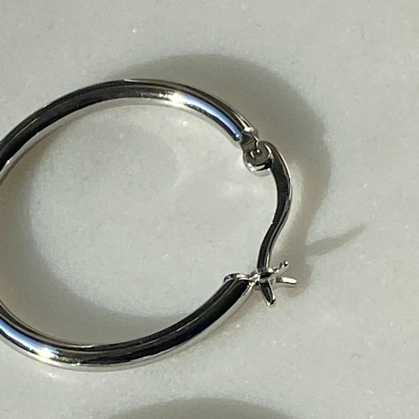 Silver hoop earrings, silver jewelry, perfect sleeping earrings