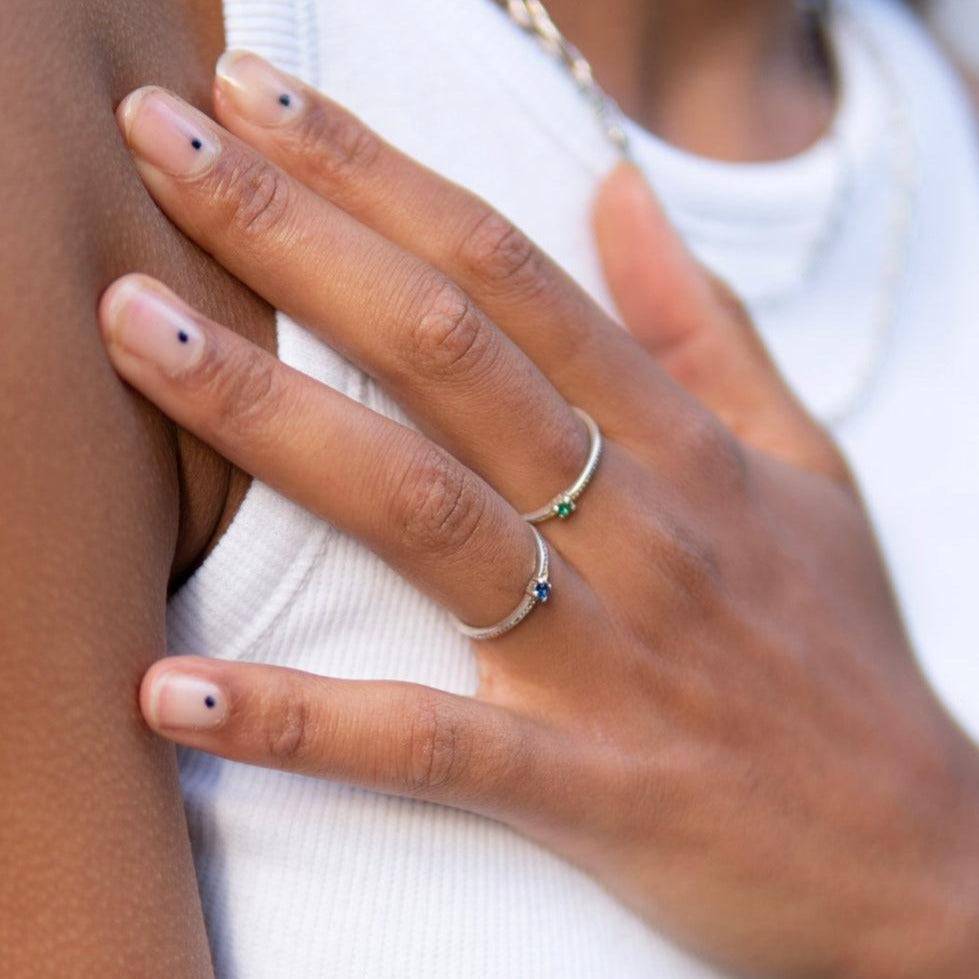 Gemstone ring, Sustainable jewelry