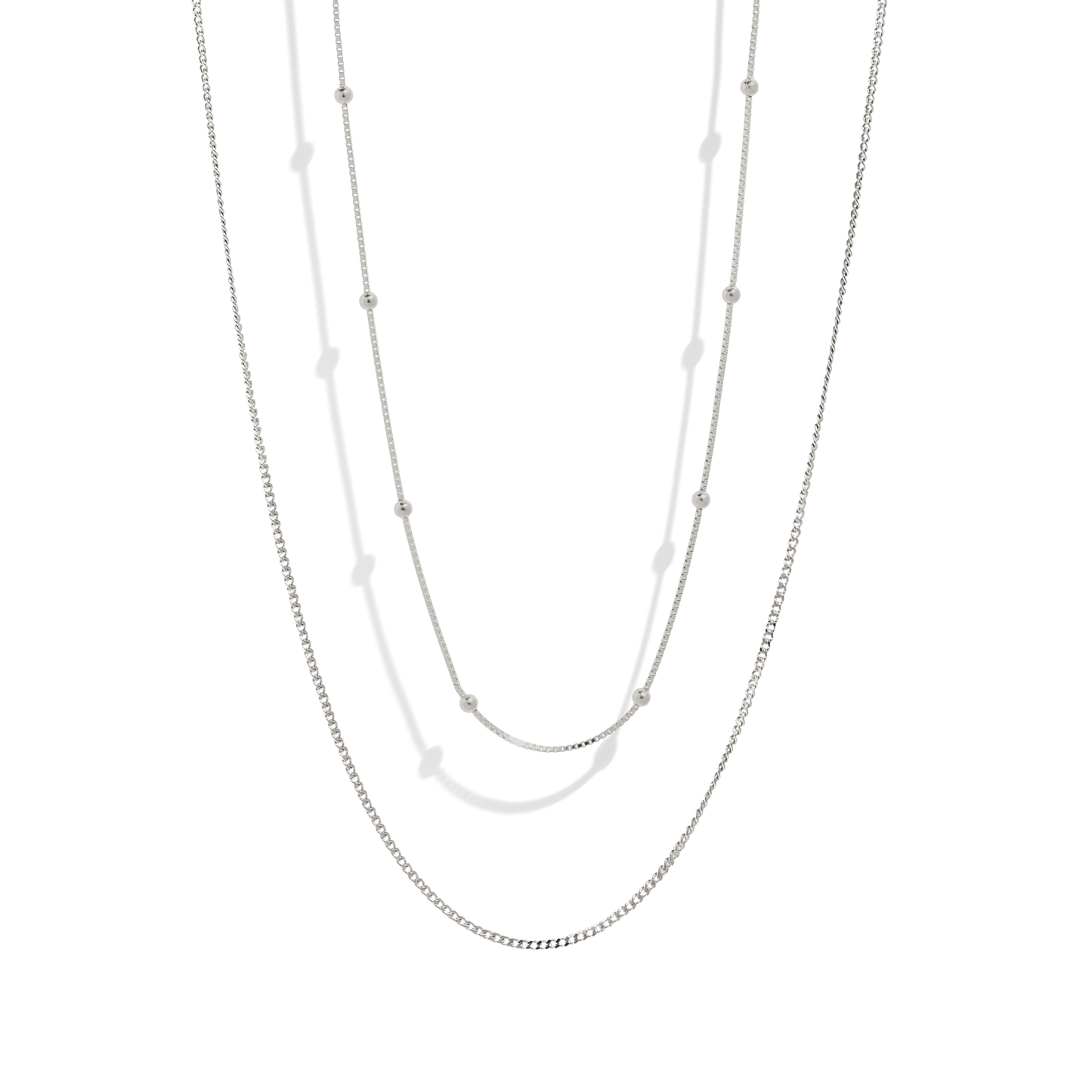 THE ESSENTIAL NECKLACE SET - sterling silver - Bound Studios