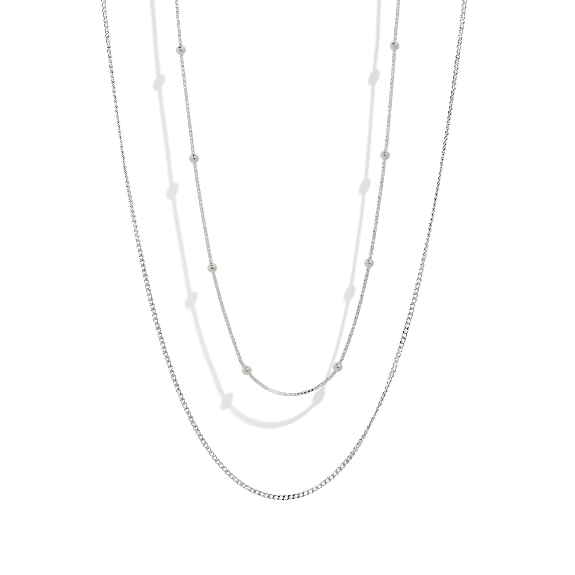THE ESSENTIAL NECKLACE SET - sterling silver - Bound Studios