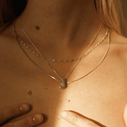 Letter pendant, Sustainable jewelry