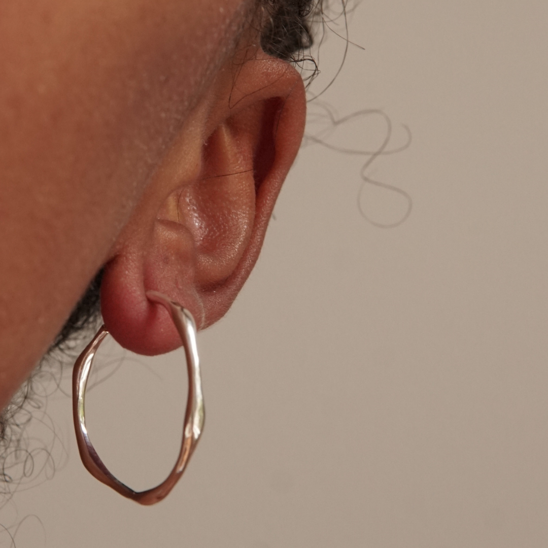 THE COCO HOOP - sterling silver