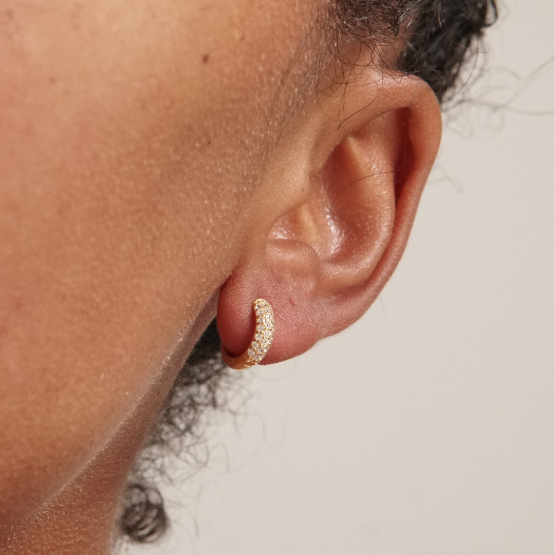 THE AURORA HOOP S - solid gold