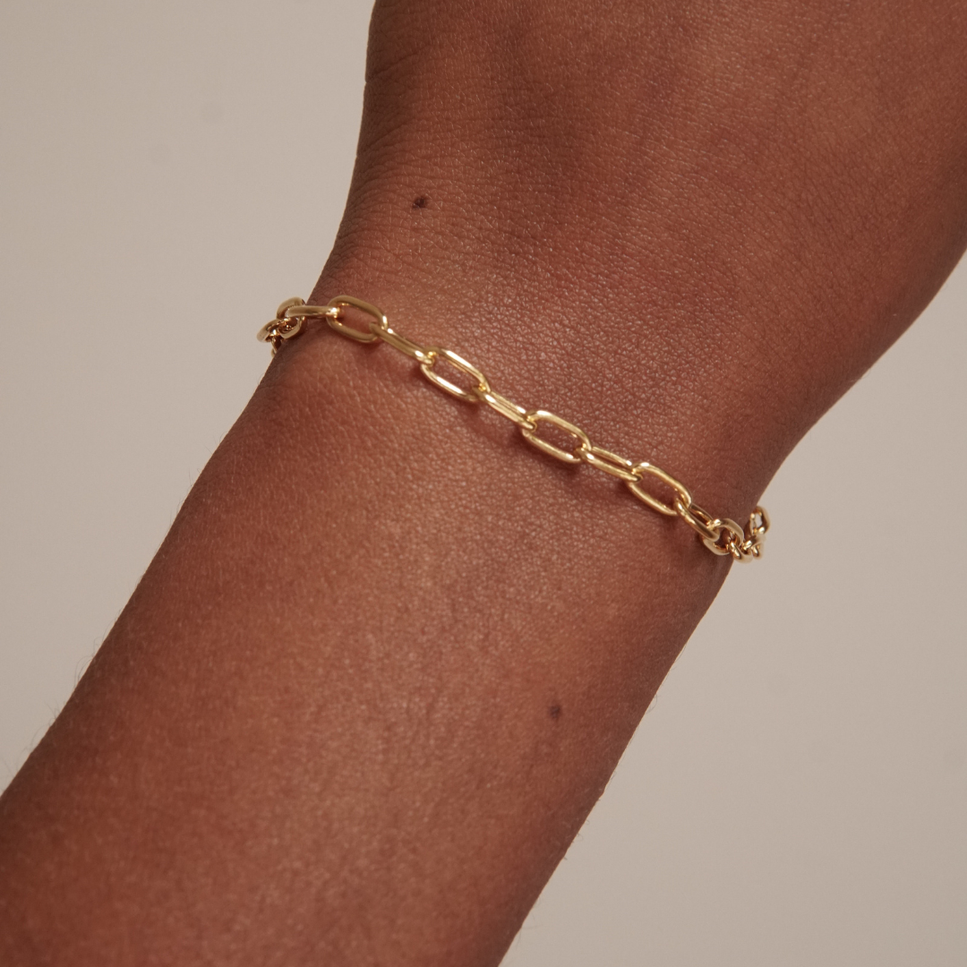 THE CHARLIE BRACELET - Solid 14k yellow gold
